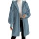 thumbnail image 2 of Abrigos y chaquetas casuales con capucha de manga larga para mujer Abrigos peludos con capucha de manga larga con bolsillos Suéteres de descanso Chaquetas de invierno Abrigos para mujer, 2 of 7