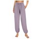 thumbnail image 1 of Pantalones de pijama para mujer resistentes a las arrugas: cintura elástica, corte estilizado, ropa informal para casa con bolsillos, tejido crepé, tallas M-XXL., 1 of 7