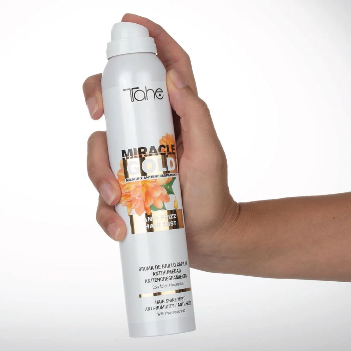 Tahe Miracle Gold Frizz Control Big Kit - Shampoo 1000ml, Mask 1000ml, Hair Shine Mist 200ml - Includes Hair Shine Mist for Ultimate Frizz Control