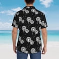 thumbnail image 5 of Haiem White Flower Dandelion Printed Hawaiian Shirt for Men - Men’s Casual Beach Summer Shirts - Stretch Fabric with Modern Fit-XX-Large, 5 of 7