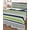Navy Blue, Green, Grey, variant on Quilt King Size Bedding Set, Navy Blue Gray Striped Reversible Summer Quilt 3 Pieces, Farmhouse Stripes Modern Abstract Art Lightweight Bedspreads Coverlets with 2 Pillow Shams for All Seasons