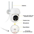 thumbnail image 7 of Security Cameras Outdoor,Hengu 2 PACK Wireless 360° PTZ Cameras,2K 2.4Ghz Home Surveillance Camera with Color Night Vision,IP66 Weatherproof, 7 of 7