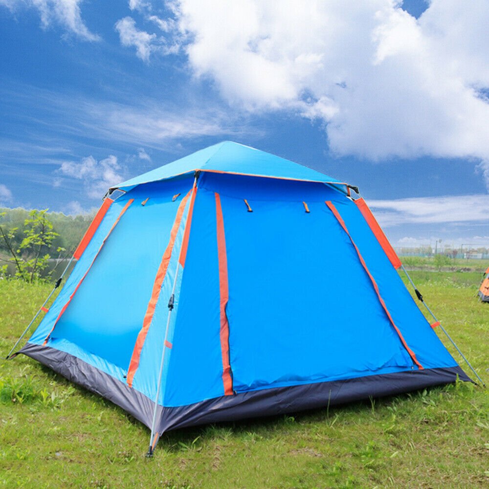 67 Person PopUp Camping Tent w/2Poles Waterproof Outdoor Familiy