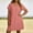 Pink, variant on Women's Swimsuit Coverup Short Sleeve Bathing Suit Cover up Casual T-Shirt Dress Plus Size Loose Beachwear Coverups L-5XL Red
