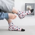 thumbnail image 5 of Goofa Happy Columbus Day Pattern Non Slip Socks with Grips for Elderly, Crew Socks Yoga Hospital Socks Cushioned Sole Gripper Socks for Men Women, 5 of 5