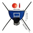 thumbnail image 3 of Trampoline Basketball Hoop Goal Kit Trampoline Basketball Attachment With Enclosure 1 Mini And 1 For Kids Adults Indoor Outdoor Play Game Easy To Install, 3 of 6