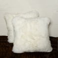 thumbnail image 3 of Natural Zealand Sheepskin Pillow 2-Pack 12x20 Natural Soft Decorative Cushion, 3 of 3