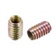 thumbnail image 2 of Tuercas de inserción Uxcell M10 de 25 mm de longitud, acero al carbono, galvanizado, paquete de 10, 2 of 5