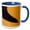 Blue/White, variant on 3drose, Africa, Erg Chebbi, Morocco. Desert Dune Contrast., 11oz Two-tone Green Mug