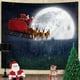 thumbnail image 1 of Tapiz navideño para colgar en la pared, tapiz estético de Papá Noel y alce, decoración de pared para dormitorio, sala de estar, 59 x 79 pulgadas (alce), 1 of 1