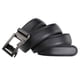 thumbnail image 2 of Cinturón de cuero para hombre con hebilla hueca de 3,1 cm, cinturón con hebilla automática, sencillo, de dos capas, de piel de vaca, de comercio exterior, 2 of 6