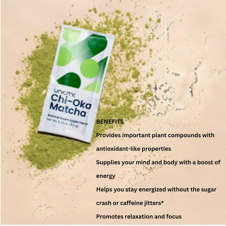 UNICITY Unimate Natural Lemon & Chi-Oka Matcha + Balance Natural