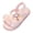 Pink, variant on Toddler Girls Sandals Soft Rubber Princess Flat Shoes Summer Flower Girl Shoes