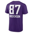 thumbnail image 3 of Men's T.J. Hockenson Purple Minnesota Vikings Team Wordmark Player Name & Number T-Shirt, 3 of 3