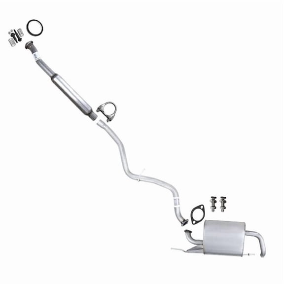 Northeastern Exhaust Resonator, Pipe & Muffler Fits 2012-2016 Subaru Impreza 2.0L Hatchback Models Only - Direct Fit | Stainless Steel | Gaskets, Clamp & Bolt Kit