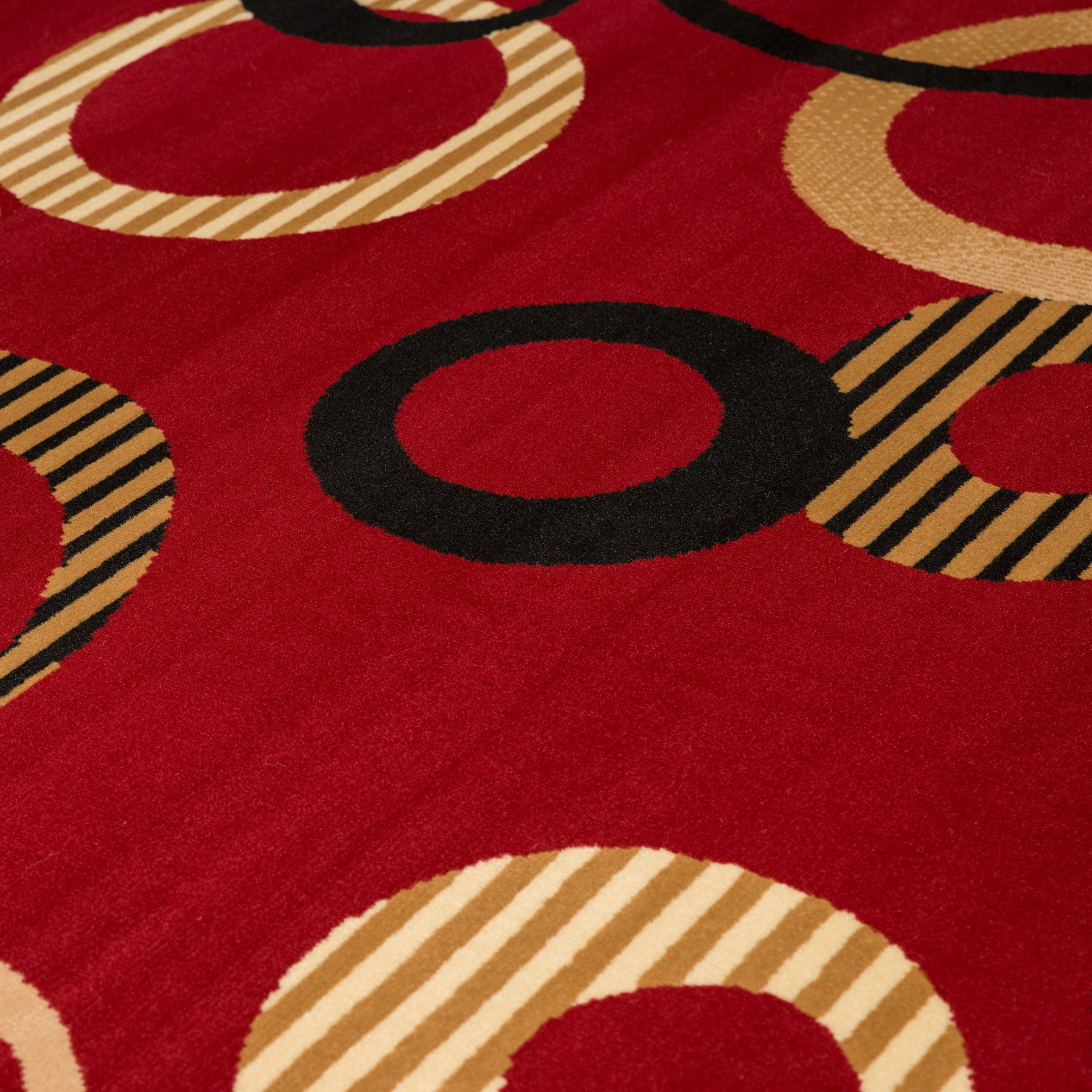 United Weavers Plaza Francoise Runner Rug, Geometric Pattern, Red, 2'3 X 7'2"