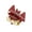Red, variant on 1 Pc Halloween Bat Style Hair Clips Hairdo Clip for Women 1.97" Length Red