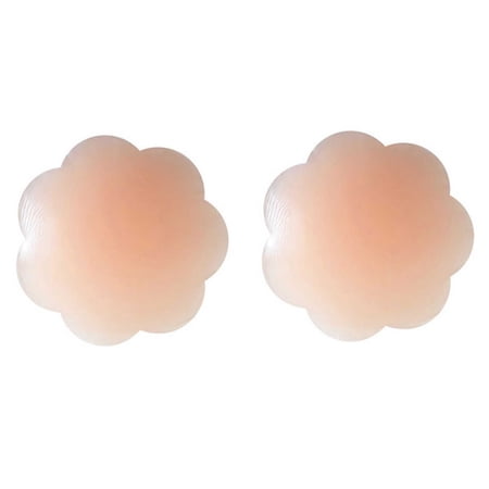 ANANJING One Size Silicone Adhesive Nipple Cover, Reusable Nude, 3 Pairs