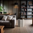 thumbnail image 2 of COSIEST Concrete Accent Table, Hexagon Patio Side Table 14.5''Wx16''H, Modular Design Indoor Outdoor End Table, Light Grey, 2 of 7