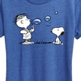 thumbnail image 3 of Peanuts - Rerun And Snoopy Bubbles - Women's Short Sleeve Graphic T-Shirt, 3 of 6