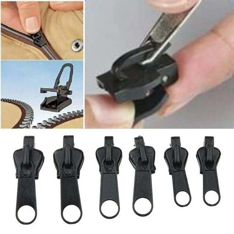 6-PCS Zipper Repair Kit for Jackets Instant Zipper Replacement