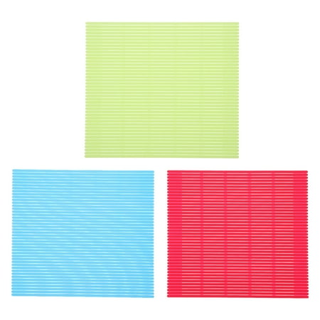 

3pcs Sushi Rolling Mats Sushi Making Pads Plastic Curtain Homemade Sushi Gadgets