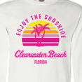 thumbnail image 4 of Inktastic Summer Enjoy the Sunshine Clearwater Beach Florida in Pink Long Sleeve T-Shirt, 4 of 5