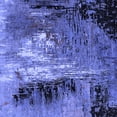 thumbnail image 1 of Ahgly Company Indoor Square Oriental Blue Industrial Area Rugs, 6' Square, 1 of 4