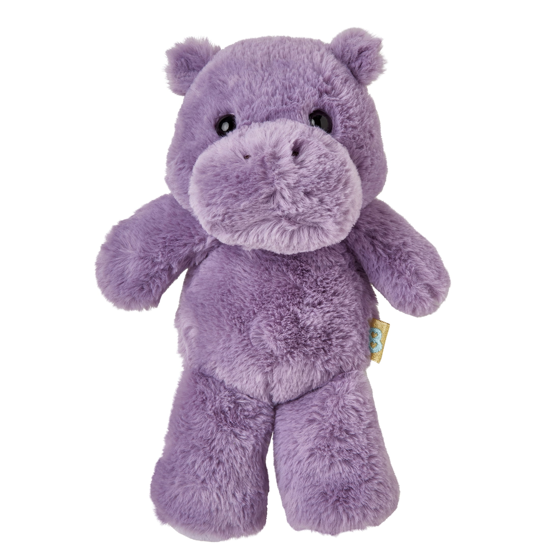 ButterLuvs Plush Hippo Stuffed Animal, 8 Inch Super Soft Purple Cuddly Hippopotamus