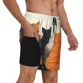 thumbnail image 2 of Fuzoiu Four Cats Watching Rain Print Men's Swim Shorts,Quick-Dry Double-Layer Swim Trunks,Board Trunks,Beach Shorts Swimwear Bathing Suits-Medium, 2 of 6