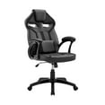 thumbnail image 3 of Aspect Adjustable Racing Gaming Chair in Black Faux Leather and Mesh with Lumbar Support Pillow, 3 of 7