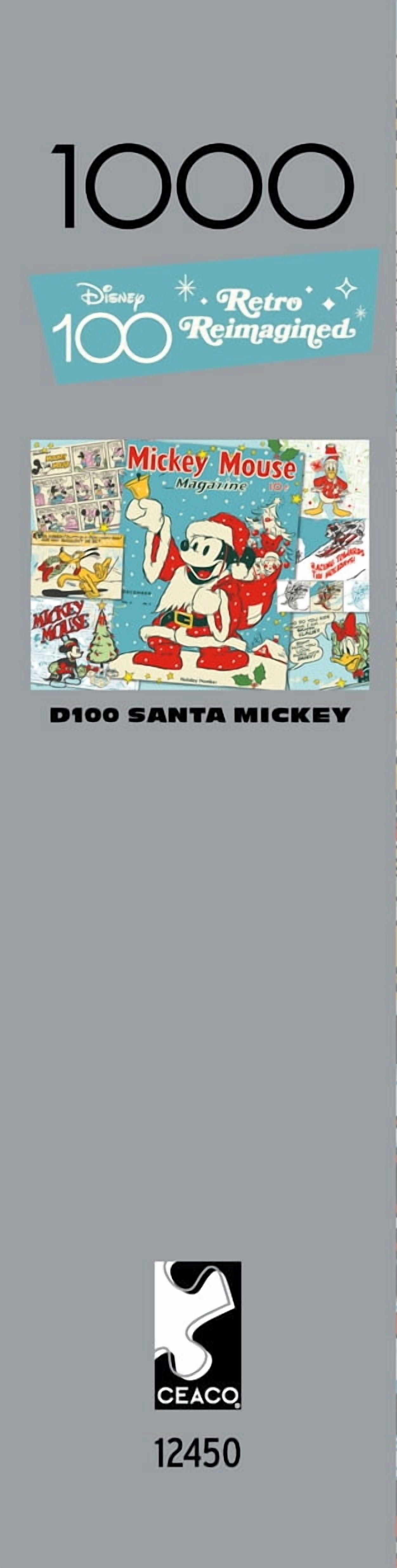 (30 pack) Buffalo Games Silver Select Santa Mickey Retro Reimagined 1000-Piece Interlocking Jigsaw Puzzle for Adults Ages 14+