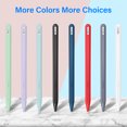 thumbnail image 6 of Fintie Soft Silicone Sleeve for Apple Pencil Pro & 2nd Generation - Protective Pen Skin Cover Pencil Grip Holder with 2 Nib Covers Accessories, Cyan Blue, 6 of 8