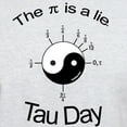 thumbnail image 4 of CafePress - Tau Day White T Shirt - Men's Classic Graphic T-Shirt, 4 of 5