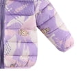 thumbnail image 5 of Xyant Baby Winter Hooded Jacket Boys Girls Light Warm Puffer Coats Toddler Bear Ears Zipper Up Down Coats Outwear (Purple,3-4 Years), 5 of 6