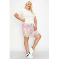 thumbnail image 2 of Women's Plus Size Workout High Waist Stretch Active Yoga Print Basic Biker Shorts Pants, 2 of 3