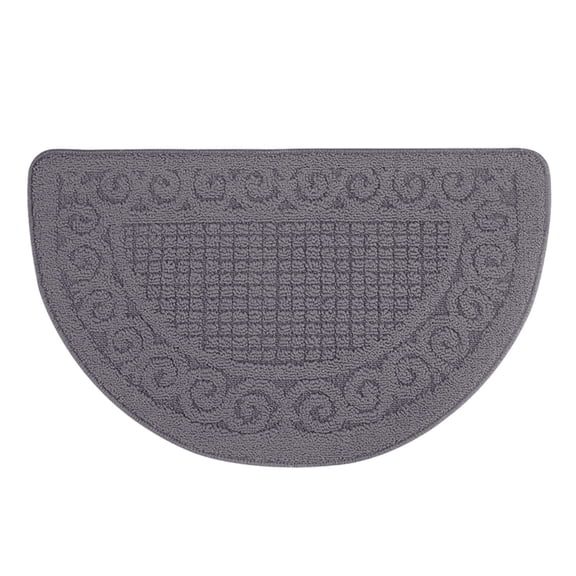 LQCrafK Half Round Non-Slip Kitchen Bathroom Toilet Doormat,Kitchen Mats, Half Moon Round Kitchen Rugs Carpet,Anti Skid Absorbent Floor Rug Mat for Kitchen Doorway Floors Accessories