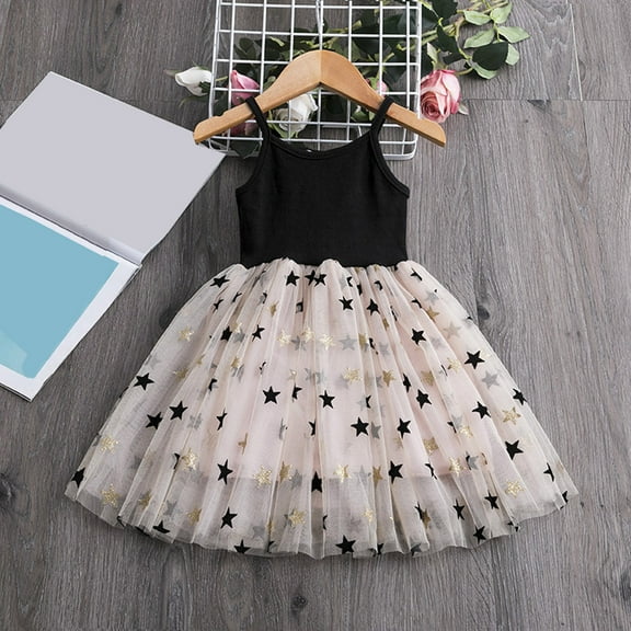 SDJMa Summer Girls' Dresses Children's Dresses Embroidered Net Yarn Tutu Dresses