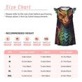 thumbnail image 3 of Fotbe Whimsical Dragon Color Cool Vestido de Dormir para Niñas de 3 a 10 Años, Mangas Cortas, Estilo Princesa, Pijama Camisón con Mangas Voladas-XX-Large, 3 of 6