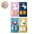 thumbnail image 3 of Estante De Almacenamiento, Ganchos Para Fregona De Baño, Soporte Para Escoba Sin Perforaciones, Estante Para Fregona Montado En La Pared Con Adhesivo Fuerte Para El Baño Del Hogar 4 Ganchos Sweethay HA018753-00, 3 of 7