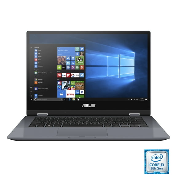 Restored ASUS TP412FA-OS31T 14" FHD Touchscreen i3-8145U 2.1GHz Intel UHD Graphics 620 4GB RAM 128GB SSD Win 10S Home Gray (Refurbished)