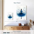 thumbnail image 4 of Elephant Stock Butterfly Ballerina Wall Art - Vertical Canvas Wall Art - Living Room Wall Decor - Dance Canvas - Blue And White Decor By Ashvin Harrison - 8" x 12", 4 of 8