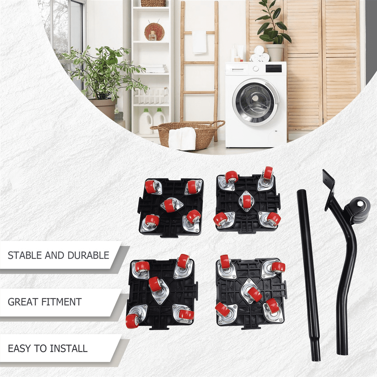 Universal Wheel Moving Tool Heavy Duty Furniture Handling Tools Moving Furniture Helper Removable Moving Tool