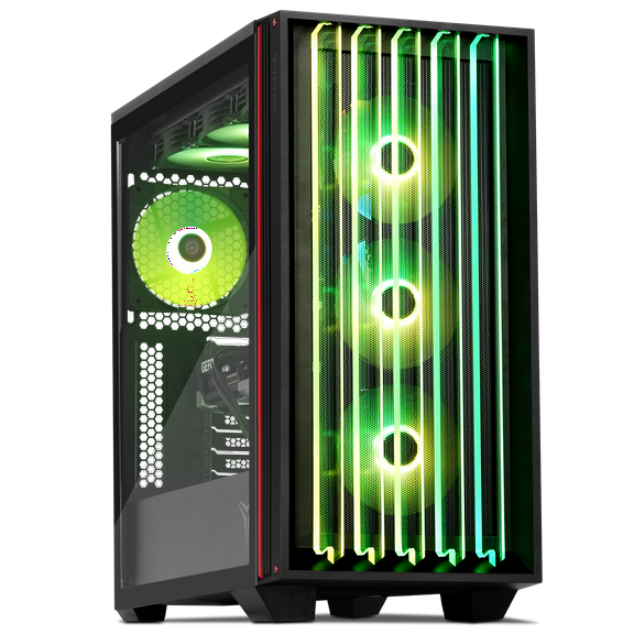 YEYIAN Mirage S 265YC-5801B Gaming PC – Intel Ultra 7 265KF, RTX 5080, 32GB DDR5, 2TB NVMe SSD, Z890 Wi-Fi, 850W 80  Gold PSU, 7x ARGB Fans