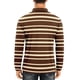 thumbnail image 4 of Blusa y camisa de manga larga con cuello vuelto para hombre, informal, a la moda, con estampado de rayas y botones, de poliéster., 4 of 7