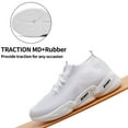 thumbnail image 5 of HOBIBEAR Walking Sneakers Women Arch Support Workout Shoes Lace Up Tennis Sneakers White US 6, 5 of 7