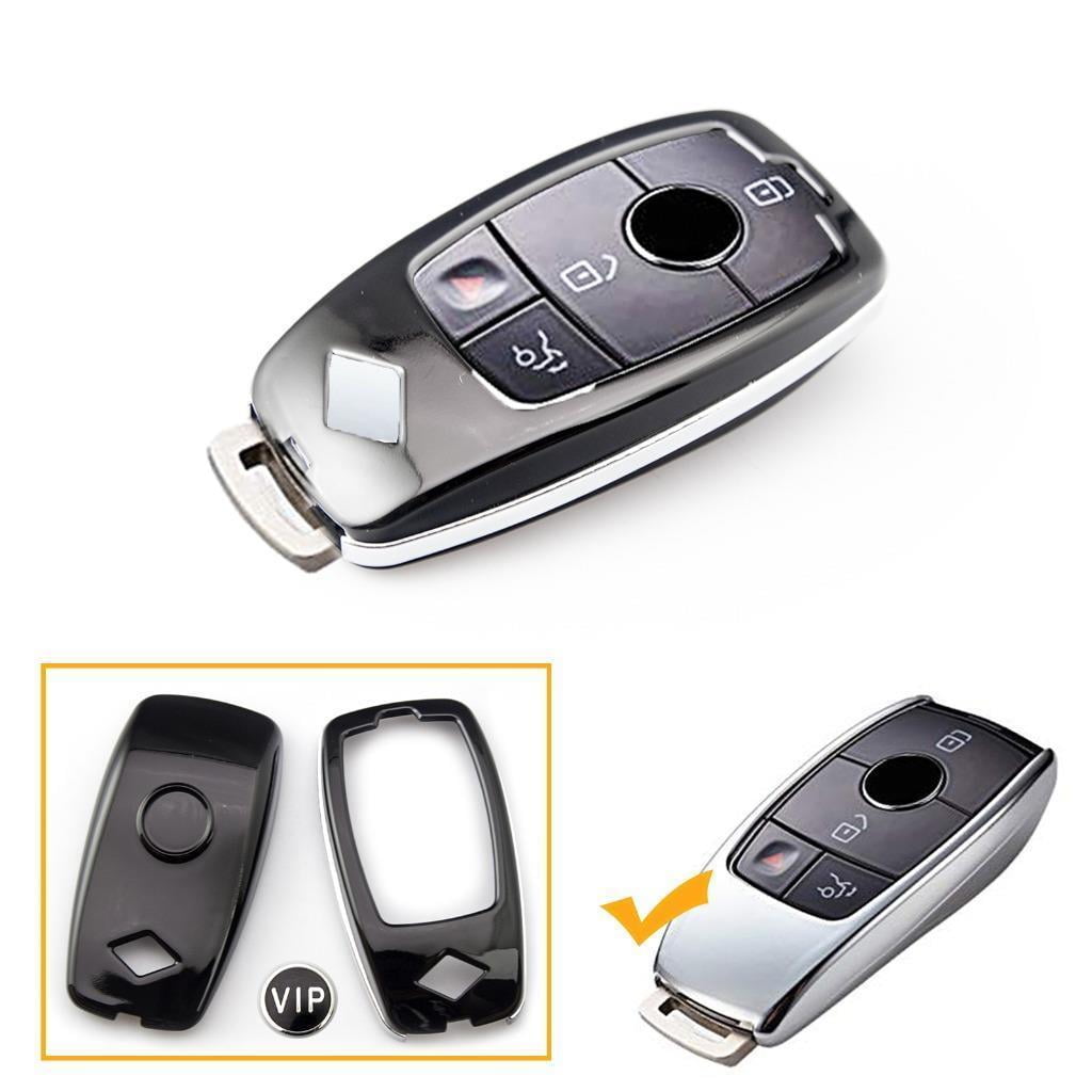 Xotic Tech Glossy Black Key FOB Hard Cover Shell Case for Mercedes 2017 ...