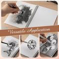 thumbnail image 6 of 40 Pcs Sketch Drawing Tools Blending Stump Set Accessories with Sandpaper Pencil Sharpener Pencil Extension Tool Erasers, 6 of 7