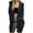Black, variant on Womens Chunky Cable Knit Long Cardigan Warm Open Front Sweaters Hooded Knitted Sweater Button Down Outerwear Coats Beige M