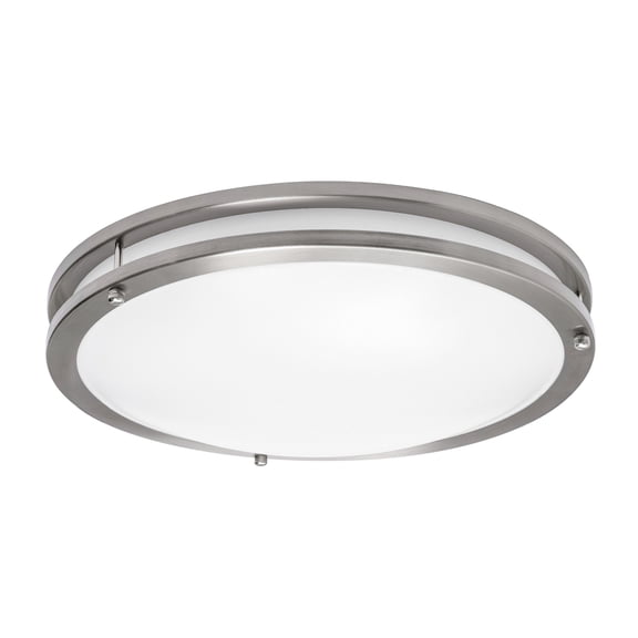 Afx CAF14L5AJUDSN Carlisle 14" Wide Led Flush Mount Bowl Ceiling Fixture - Nickel